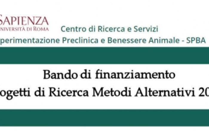 Bando Progetti di Ricerca Metodi Alternativi 2023